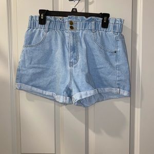 denim shorts